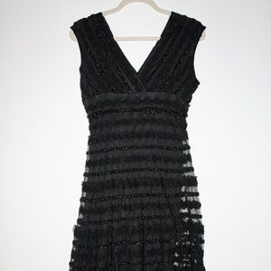 Black Horizontial Stripped Dress